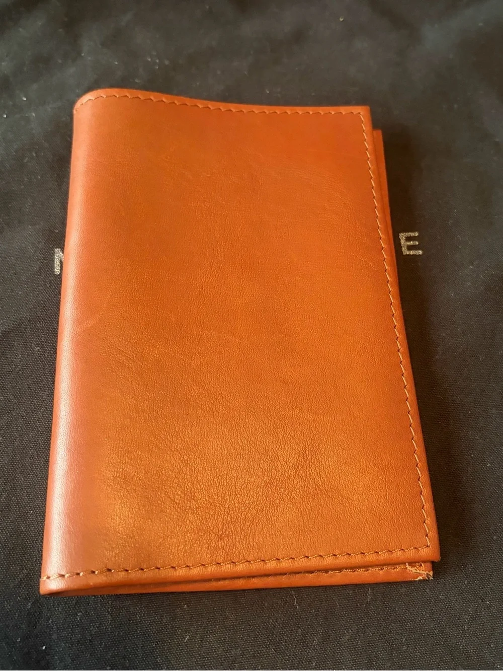 MONTE & COE Leather Passport Holder/Wallet - Chestnut Brown